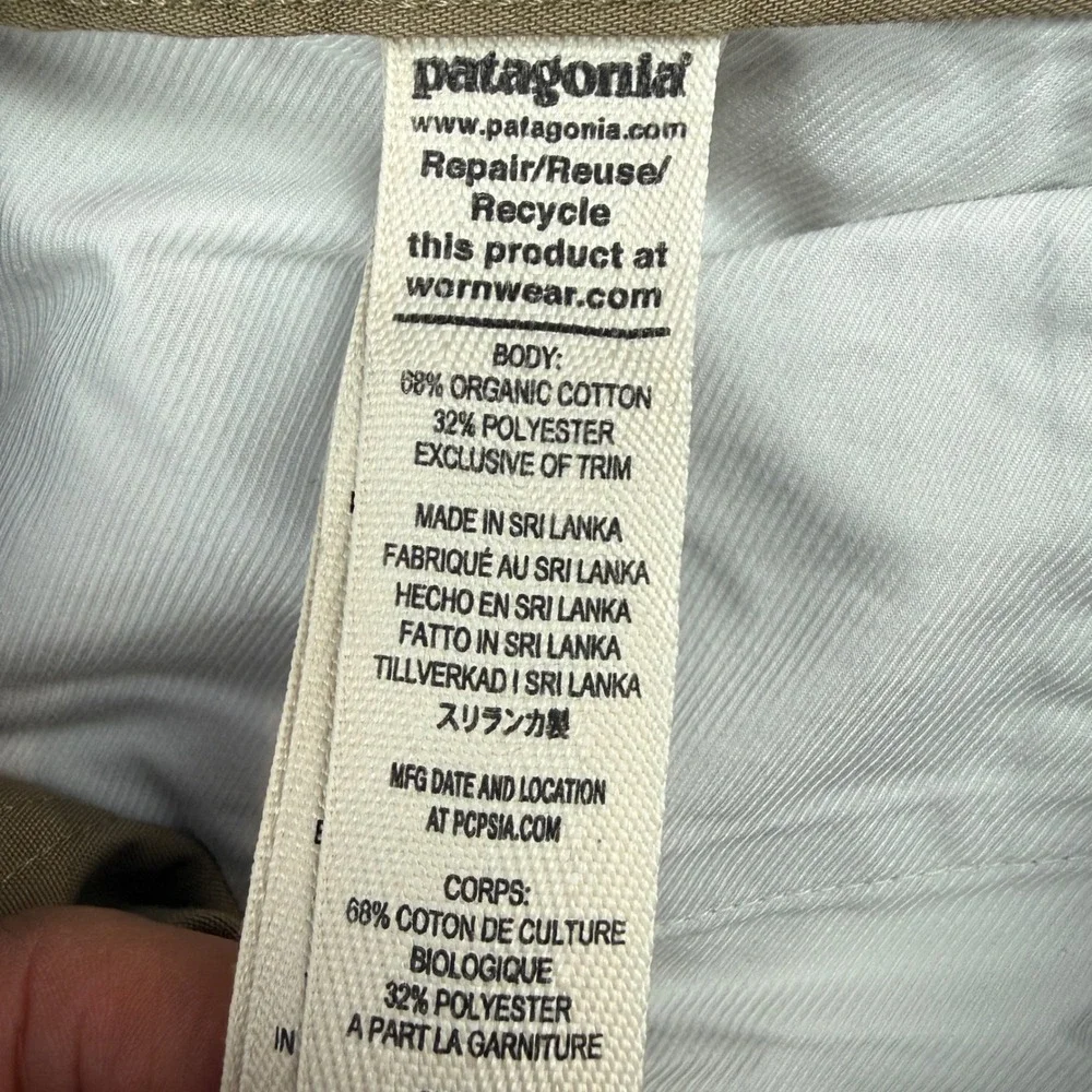 Patagonia Iron Clad Straight Fit Canvas Pants Mens 32x32 Khaki 56491 2023